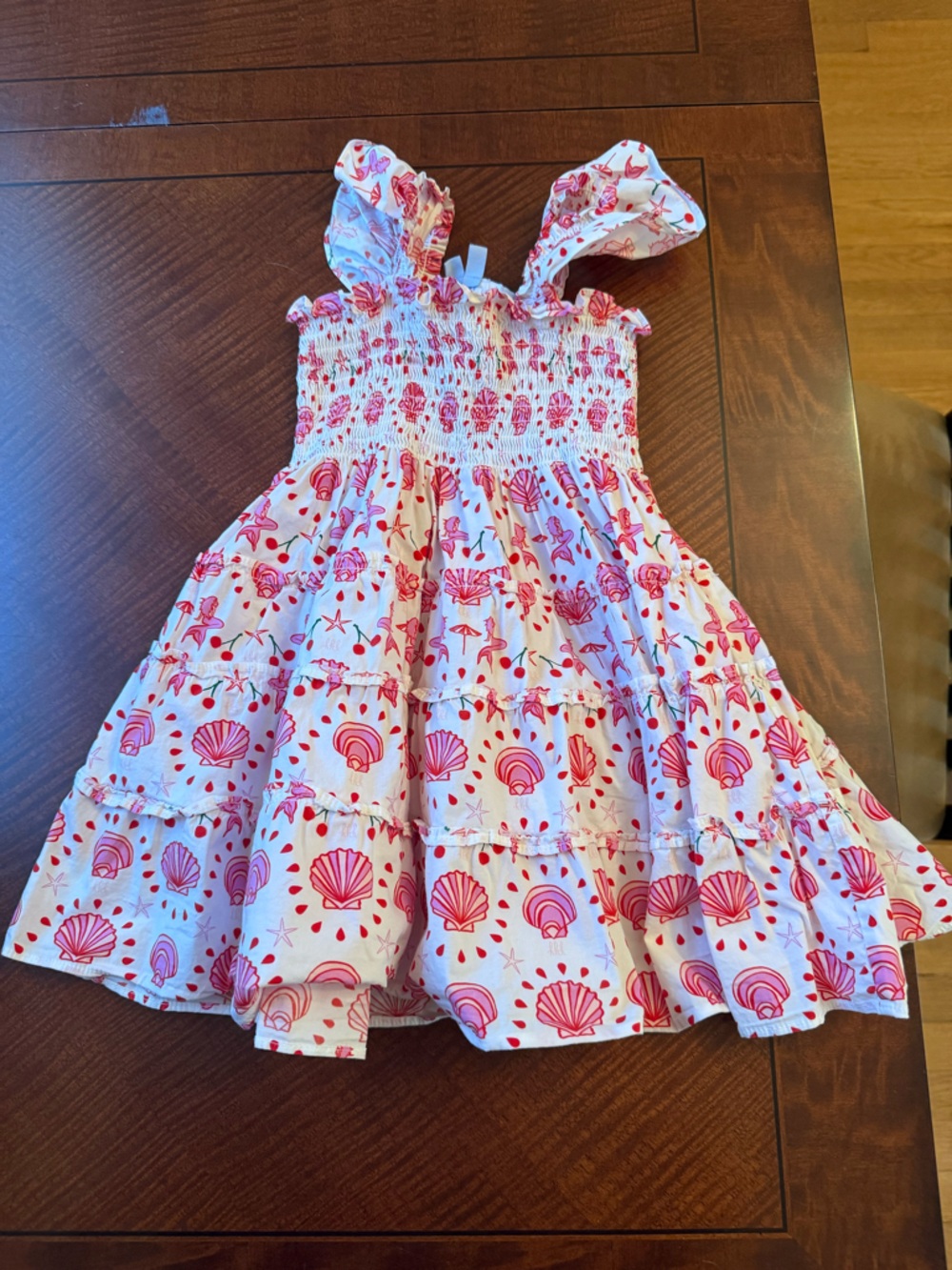 Hill House Pink Seashell Smocked Sundress